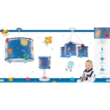 Dalber D-41342 - Lampadario per bambini PIANETI 1xE27/60W/230V