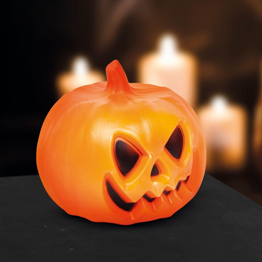 Decorazione LED con effetto sonoro HALLOWEEN LED/3xAAA zucca