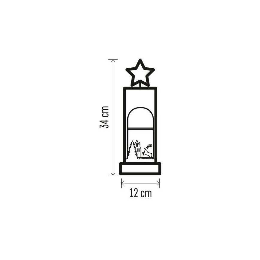 Decorazione natalizia a LED 5xLED/2xAA stella