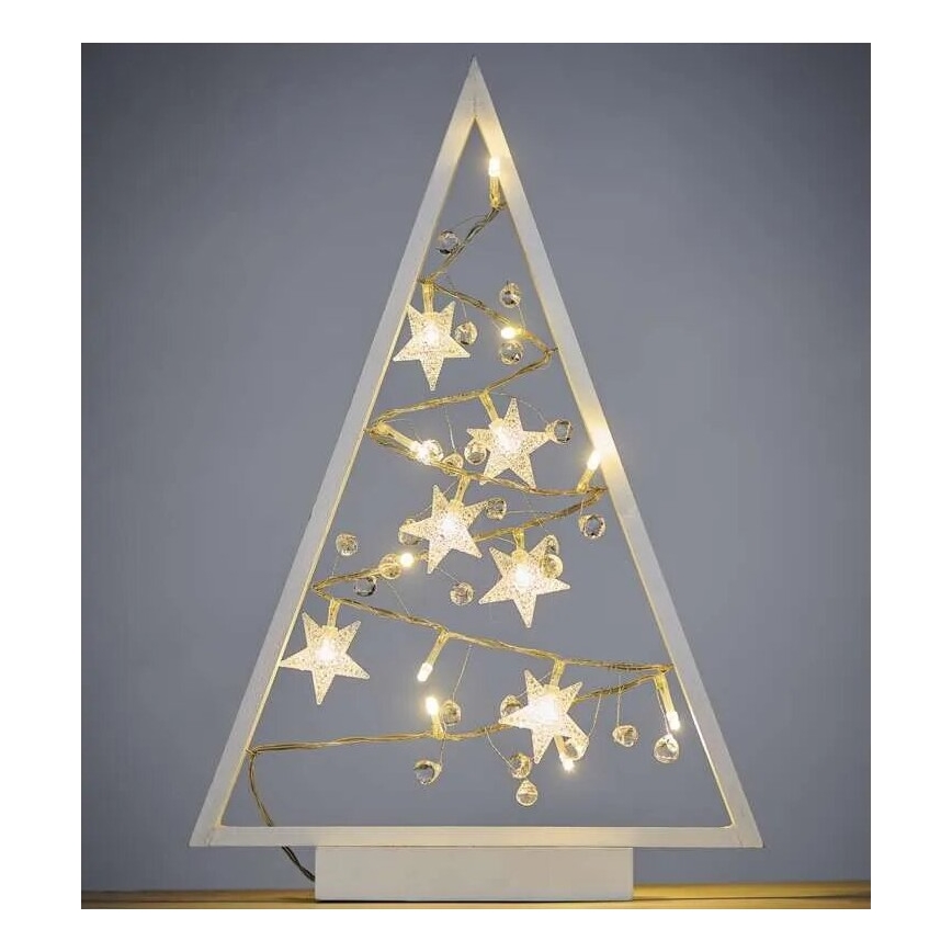 Decorazione natalizia LED 15xLED/2xAA albero