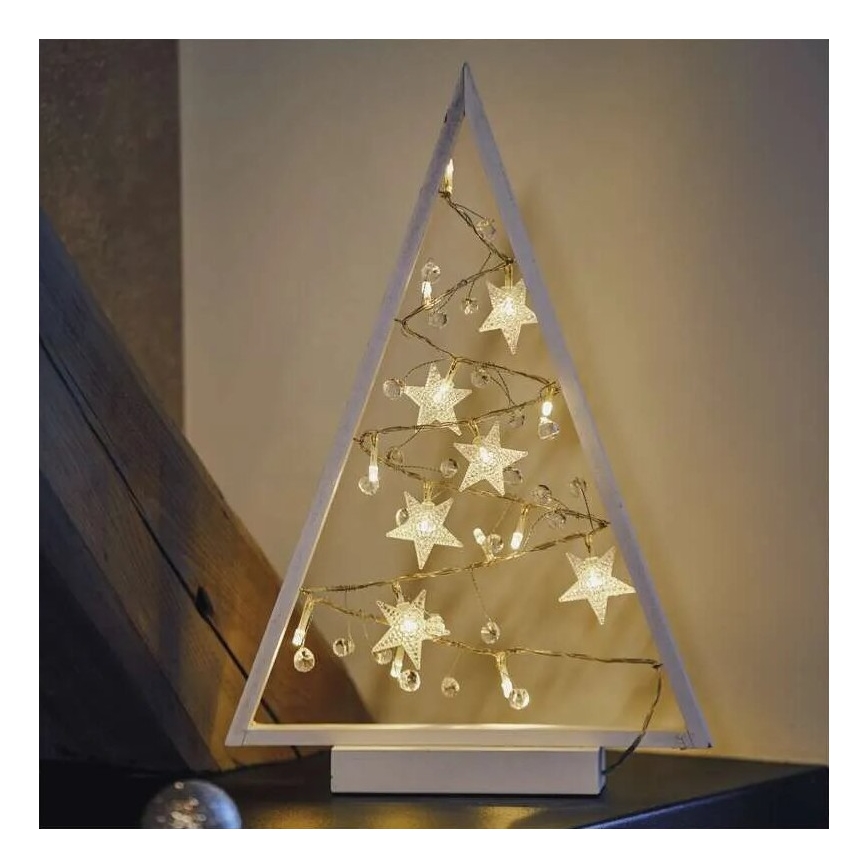 Decorazione natalizia LED 15xLED/2xAA albero