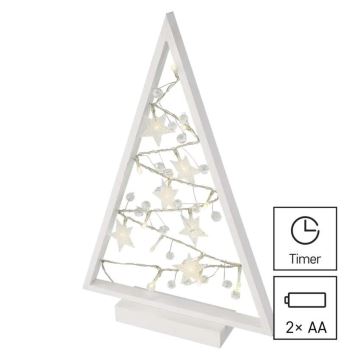 Decorazione natalizia LED 15xLED/2xAA albero