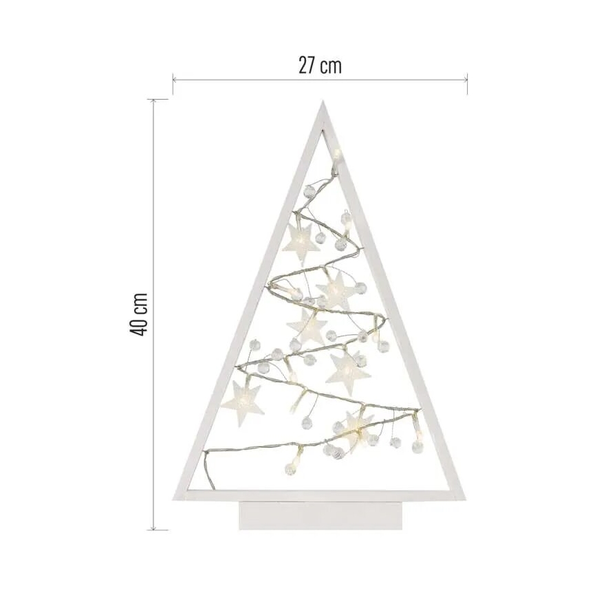 Decorazione natalizia LED 15xLED/2xAA albero