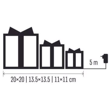 Decorazione natalizia LED LED/2,25W/230V bianco caldo