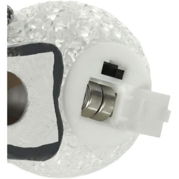 Decorazione natalizia LED LED/2xLR44/bianco caldo pupazzo di neve con palla di neve