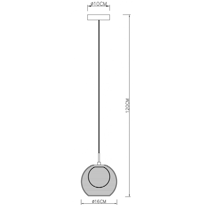 Deko-Light 342029 - Lampadario a sospensione con filo FILO 1xG9/40W/230V diametro 16 cm argento