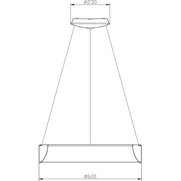 Deko-Light 342125 - Lampadario a sospensione con filo LED dimmerabile SCULPTORIS LED/27W/230V 4000K diametro 60 cm