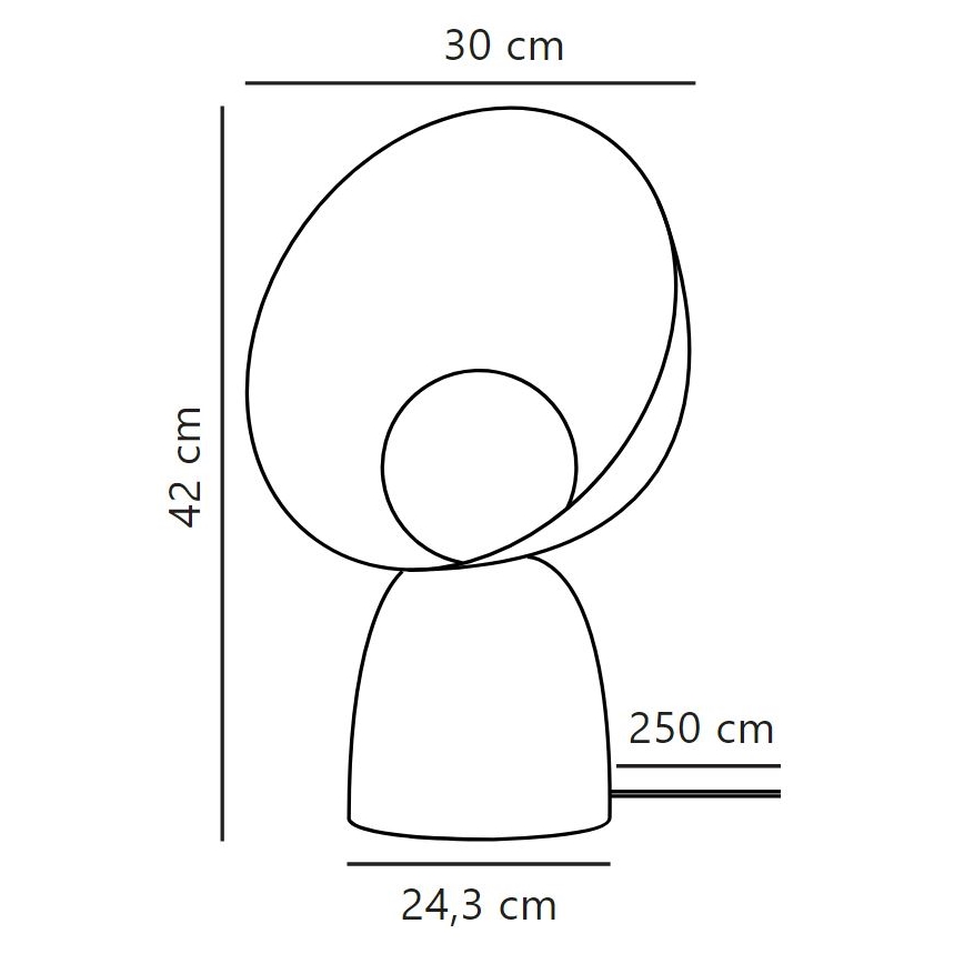 DFTP by Nordlux - Lampada da tavolo HELLO 1xE14/25W/230V grigio