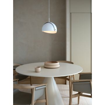 DFTP by Nordlux - Lampadario a sospensione con filo con paralume regolabile ALIGN 1xE27/15W/230V bianco