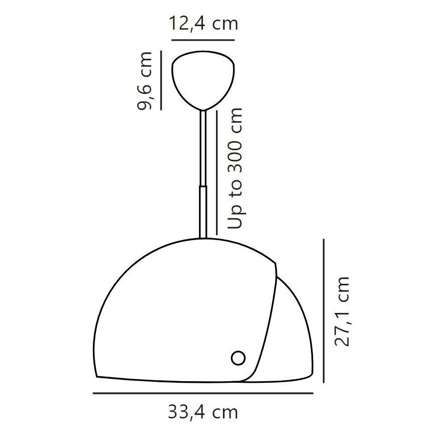 DFTP by Nordlux - Lampadario a sospensione con filo con paralume regolabile ALIGN 1xE27/15W/230V bianco