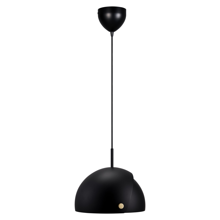 DFTP by Nordlux - Lampadario a sospensione con filo con paralume regolabile ALIGN 1xE27/15W/230V nero