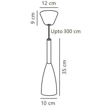 DFTP by Nordlux - Lampadario a sospensione con filo PURE 1xE27/40W/230V diametro 10 cm bianco/noce