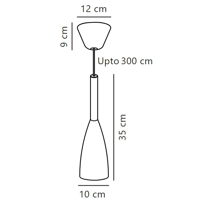 DFTP by Nordlux - Lampadario a sospensione con filo PURE 1xE27/40W/230V diametro 10 cm bianco/noce