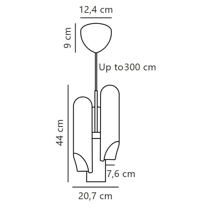 DFTP by Nordlux - Lampadario a sospensione con filo ROCHELLE 3xGU10/15W/230V