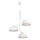 DFTP by Nordlux - Lampadario a sospensione con filo TULLIO 3xE14/25W/230V bianco