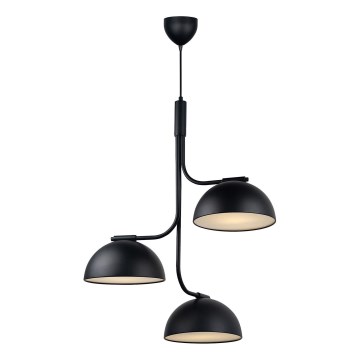 DFTP by Nordlux - Lampadario a sospensione con filo TULLIO 3xE14/25W/230V nero