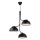 DFTP by Nordlux - Lampadario a sospensione con filo TULLIO 3xE14/25W/230V nero