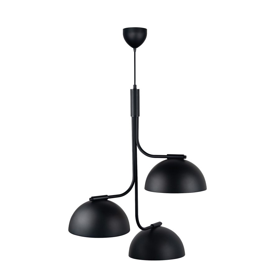 DFTP by Nordlux - Lampadario a sospensione con filo TULLIO 3xE14/25W/230V nero