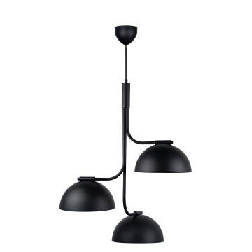 DFTP by Nordlux - Lampadario a sospensione con filo TULLIO 3xE14/25W/230V nero