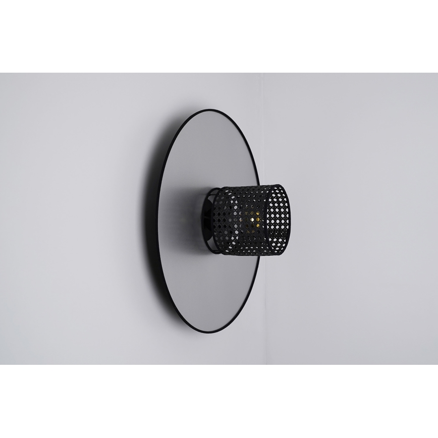 Duolla - Applique TOKYO RATTAN 1xE27/15W/230V argento/nero