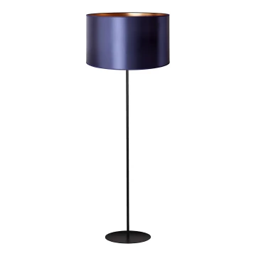 Duolla - Lampada con piedistallo CANNES 1xE27/15W/230V 45 cm viola/rame/nero