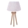 Duolla - Lampada da tavolo BOUCLE 1xE27/15W/230V bianco/legno