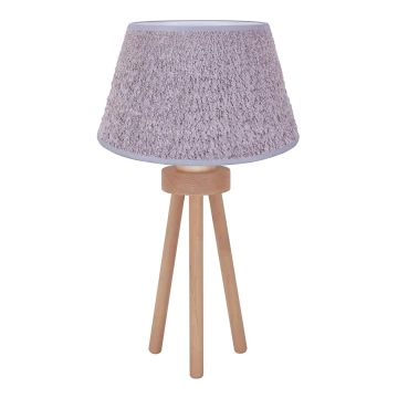 Duolla - Lampada da tavolo BOUCLE 1xE27/15W/230V grigio/legno