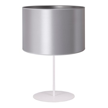 Duolla - Lampada da tavolo CANNES 1xE14/15W/230V 20 cm argento/bianco