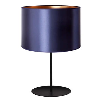 Duolla - Lampada da tavolo CANNES 1xE14/15W/230V 20 cm blu/rame/nero