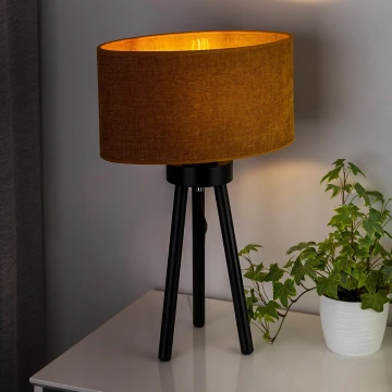 Duolla - Lampada da tavolo OVAL 1xE27/15W/230V marrone