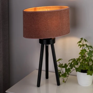 Duolla - Lampada da tavolo OVAL 1xE27/15W/230V rosa