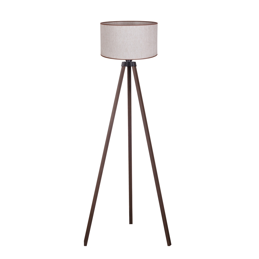 Duolla - Lampada da terra 1xE27/60W/230V beige/marrone