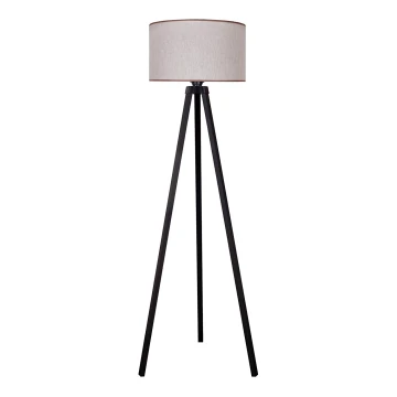 Duolla - Lampada da terra 1xE27/60W/230V beige/nero