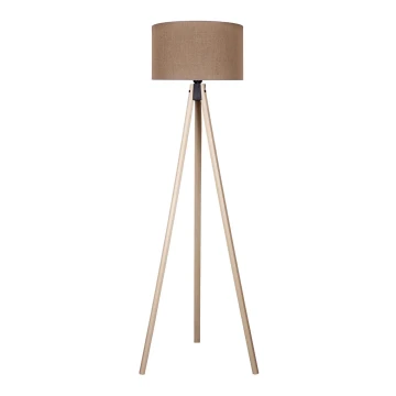 Duolla - Lampada da terra 1xE27/60W/230V marrone/beige