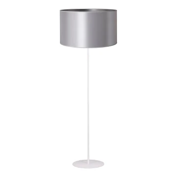 Duolla - Lampada da terra CANNES 1xE27/15W/230V 45 cm argento/bianco