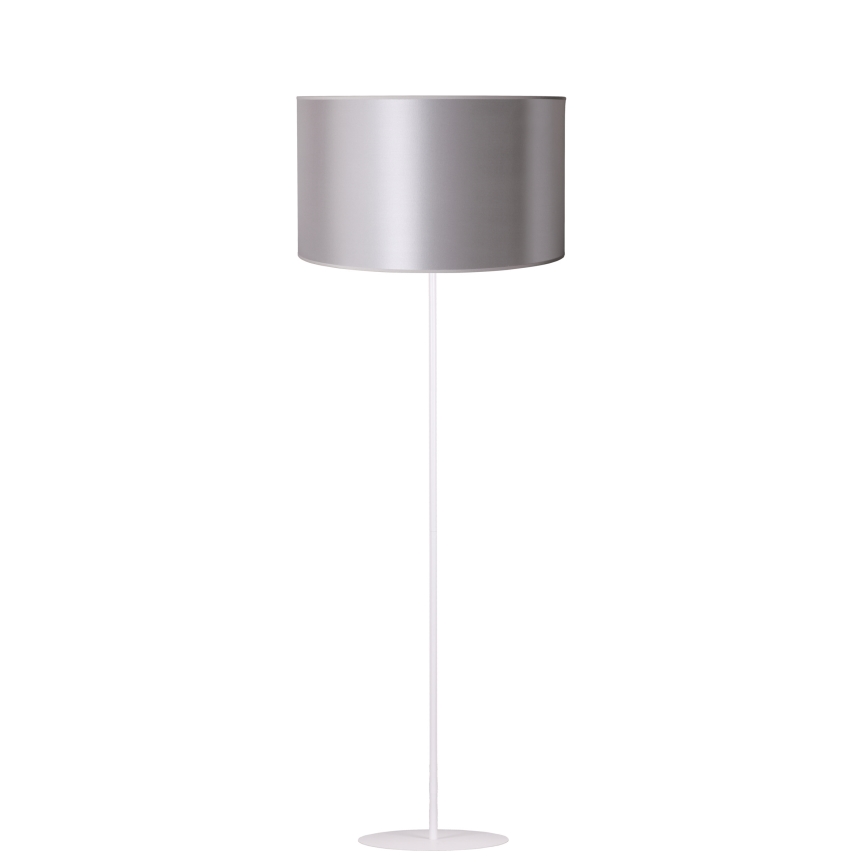 Duolla - Lampada da terra CANNES 1xE27/15W/230V 45 cm argento/bianco