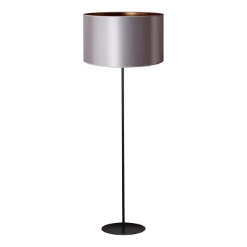 Duolla - Lampada da terra CANNES 1xE27/15W/230V 45 cm argento/rame/nero