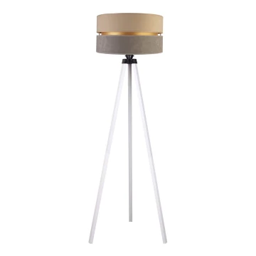 Duolla - Lampada da terra DUO 1xE27/60W/230V beige/grigio/bianco