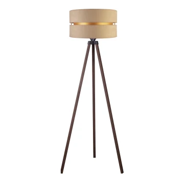 Duolla - Lampada da terra DUO 1xE27/60W/230V beige/marrone