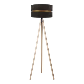 Duolla - Lampada da terra DUO 1xE27/60W/230V nero/beige