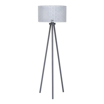 Duolla - Lampada da terra ECHO1 1xE27/40W/230V grigio/pizzo