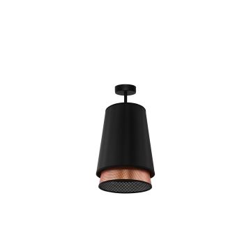 Duolla - Lampadario a plafone BELL SHINY 1xE27/15W/230V nero/rame