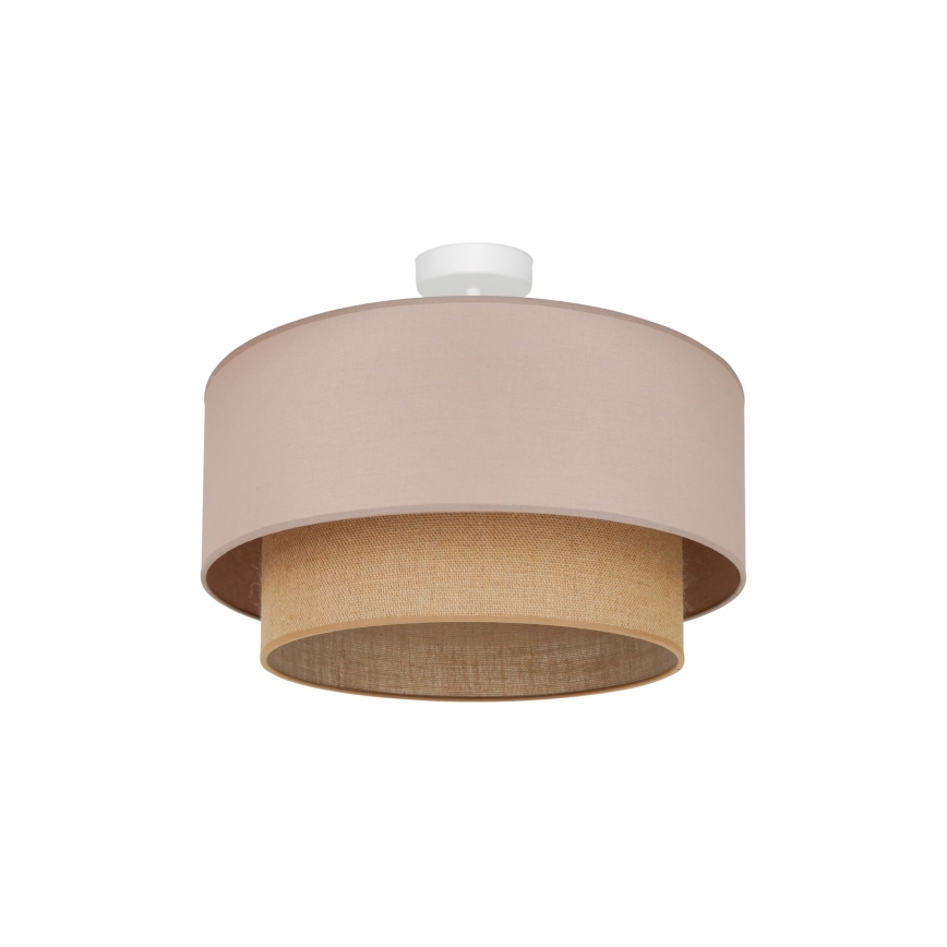 Duolla - Lampadario a plafone  BOHO 1xE27/15W/230V diametro 45 cm beige/marrone