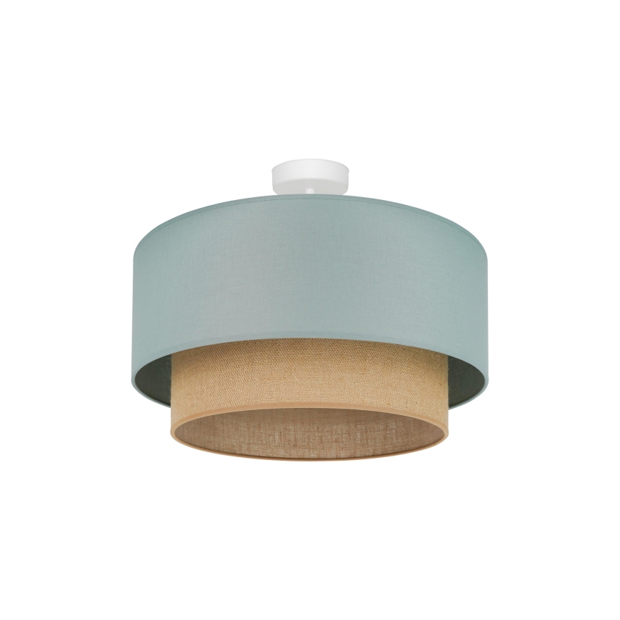 Duolla - Lampadario a plafone  BOHO 1xE27/15W/230V diametro 45 cm verde/marrone