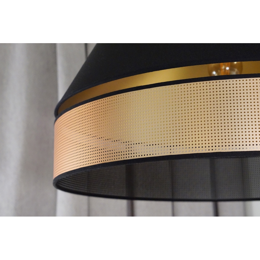 Duolla - Lampadario a plafone COPPER SHINY 1xE27/15W/230V nero/rame