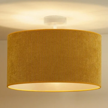 Duolla - Lampadario a plafone CORDUROY 1xE27/15W/230V giallo