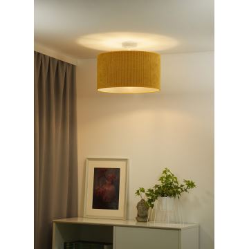 Duolla - Lampadario a plafone CORDUROY 1xE27/15W/230V giallo