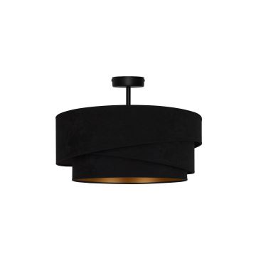 Duolla - Lampadario a plafone KOBO 1xE27/15W/230V diametro 45 cm nero