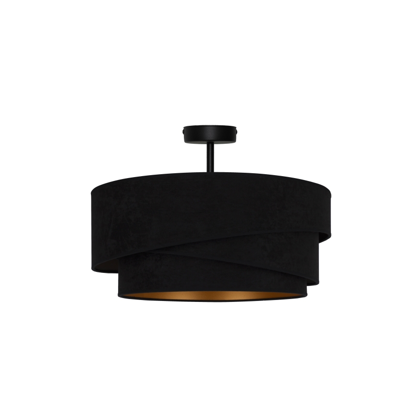 Duolla - Lampadario a plafone KOBO 1xE27/15W/230V diametro 45 cm nero