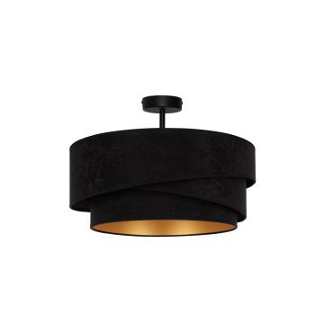 Duolla - Lampadario a plafone KOBO 1xE27/15W/230V diametro 45 cm nero